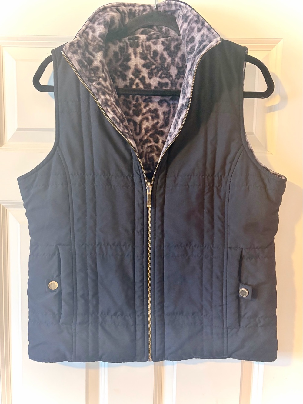 Vintage Jones NY Reversible Plush Vest